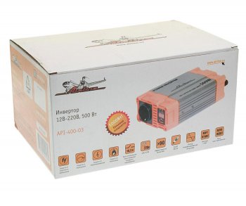 4 399 р. Преобразователь напряжения (инвертор) 12-220V 500Вт AIRLINE AIRLINE api-400-03  с доставкой в г. Майкоп. Увеличить фотографию 4
