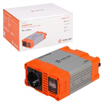 4 399 р. Преобразователь напряжения (инвертор) 12-220V 500Вт AIRLINE AIRLINE api-400-03  с доставкой в г. Майкоп. Увеличить фотографию 5