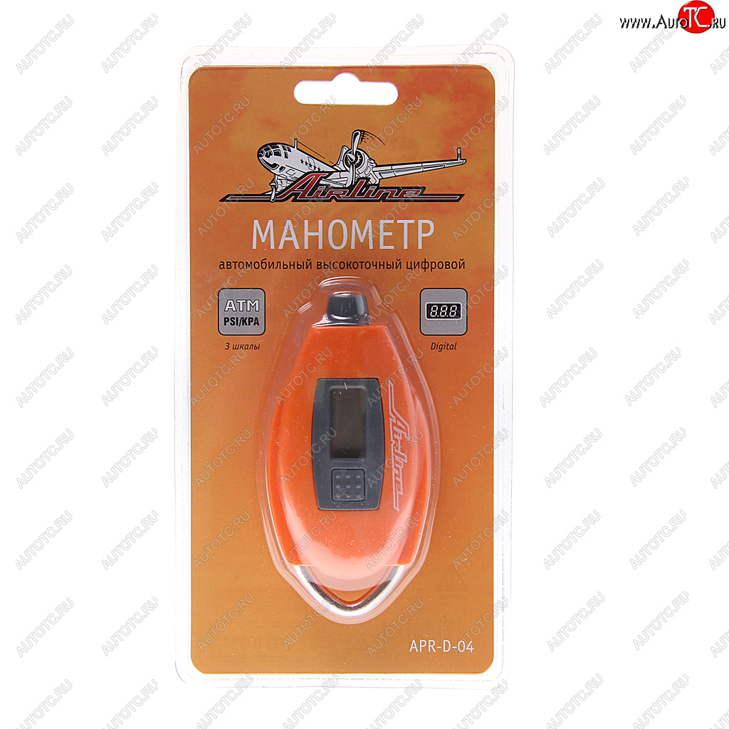 719 р. Манометр шинный цифровой 7.0атм. AIRLINE AIRLINE apr-d-04  с доставкой в г. Майкоп