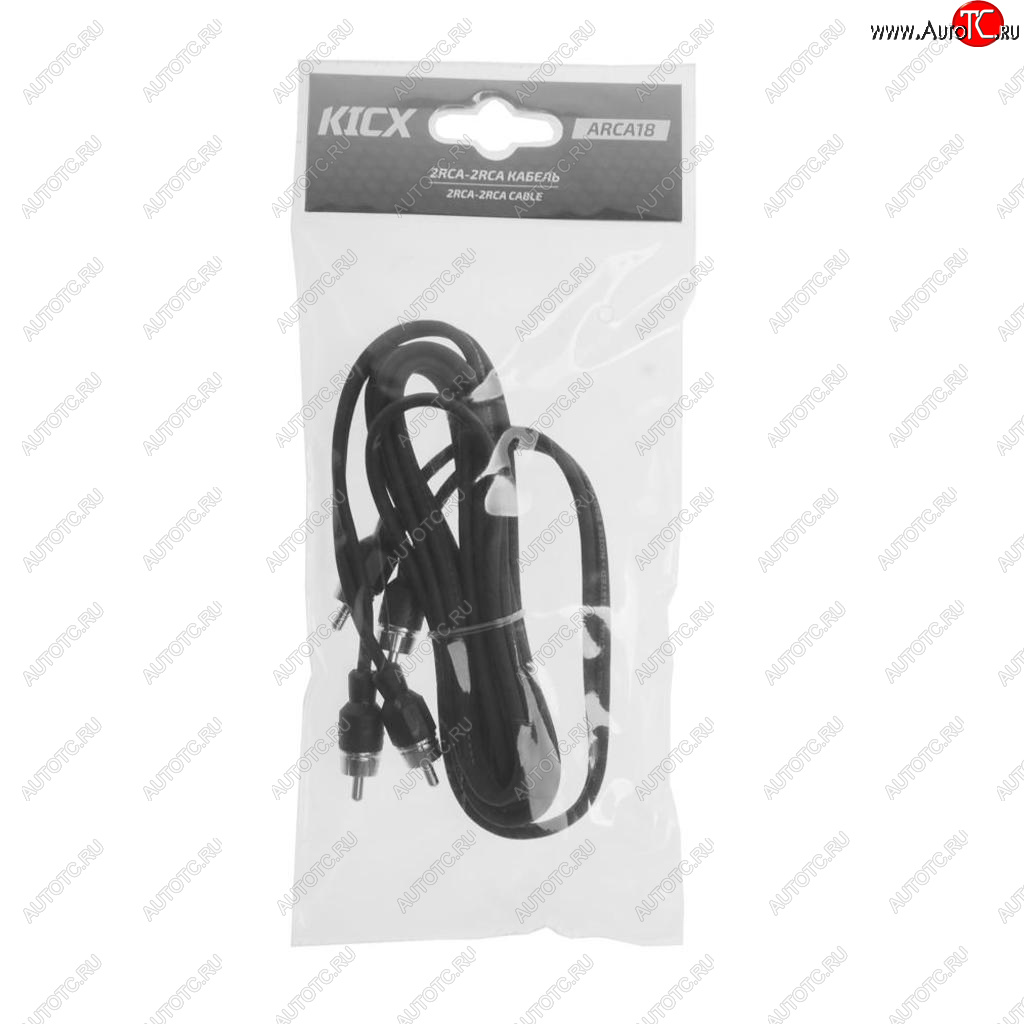 979 р. Кабель RCA 2х2 1.8м KICX KICX arca18  с доставкой в г. Майкоп