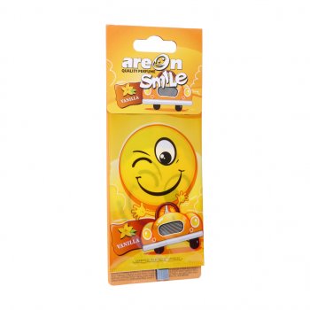 68 р. Ароматизатор подвесной пластина (ваниль) Smile AREON AREON asd11  с доставкой в г. Майкоп. Увеличить фотографию 1