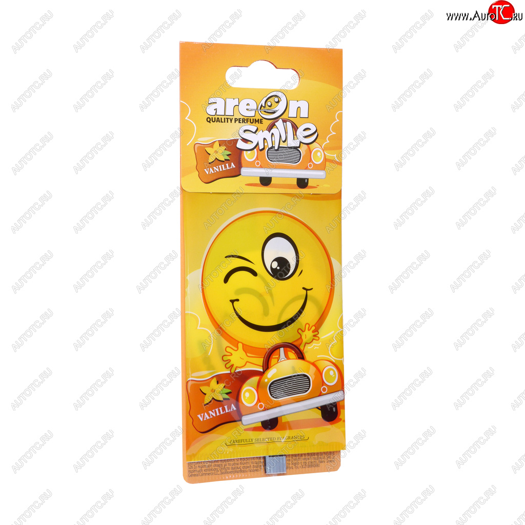 68 р. Ароматизатор подвесной пластина (ваниль) Smile AREON AREON asd11  с доставкой в г. Майкоп