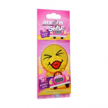 68 р. Ароматизатор подвесной пластина (bubble gum) Smile AREON AREON asd12  с доставкой в г. Майкоп. Увеличить фотографию 1
