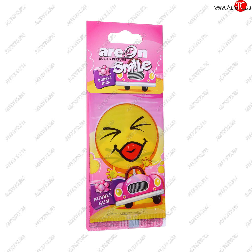 68 р. Ароматизатор подвесной пластина (bubble gum) Smile AREON AREON asd12  с доставкой в г. Майкоп