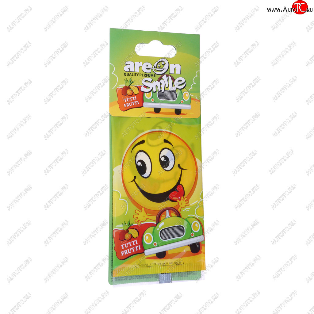 68 р. Ароматизатор подвесной пластина (тутти-фрутти) Smile AREON AREON asd14  с доставкой в г. Майкоп