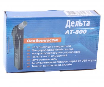 2 789 р. Алкотестер цифровой до 1.99 промилле LCD дисплей, звуковой сигнализатор ДЕЛЬТА ДЕЛЬТА ат-800  с доставкой в г. Майкоп. Увеличить фотографию 4