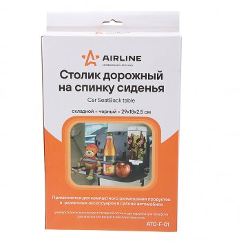 949 р. Столик в салон автомобиля многофункциональный черный AIRLINE AIRLINE atc-f-01  с доставкой в г. Майкоп. Увеличить фотографию 3