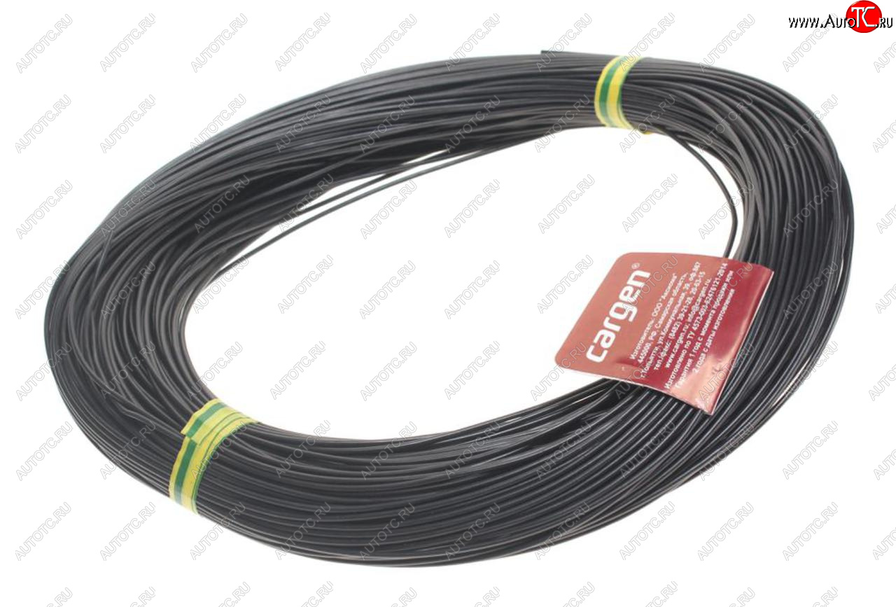 2 699 р. Провод монтажный ПВАМ 100м (сечение 0.75 кв.мм) черный CARGEN CARGEN ax3501002  с доставкой в г. Майкоп