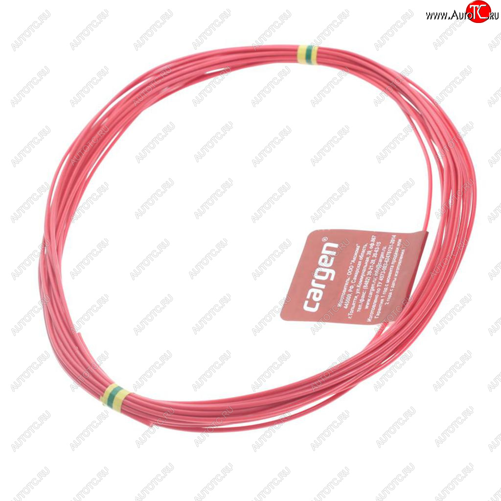 329 р. Провод монтажный ПВАМ 10м (сечение 0.75 кв.мм) красный CARGEN CARGEN ax3511  с доставкой в г. Майкоп
