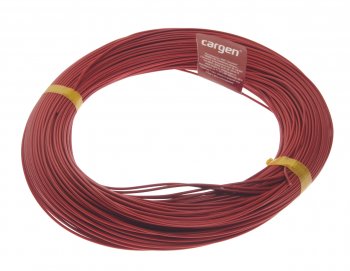 2 789 р. Провод монтажный ПВАМ 100м (сечение 1.0 кв.мм) красный CARGEN CARGEN ax3521001  с доставкой в г. Майкоп. Увеличить фотографию 1