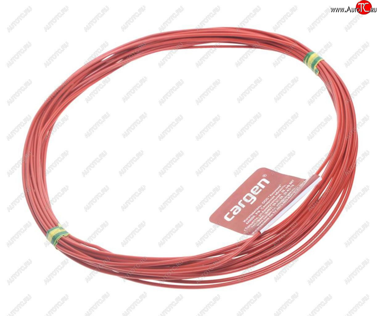 379 р. Провод монтажный ПВАМ 10м (сечение 1.0 кв.мм) красный CARGEN CARGEN ax3531  с доставкой в г. Майкоп