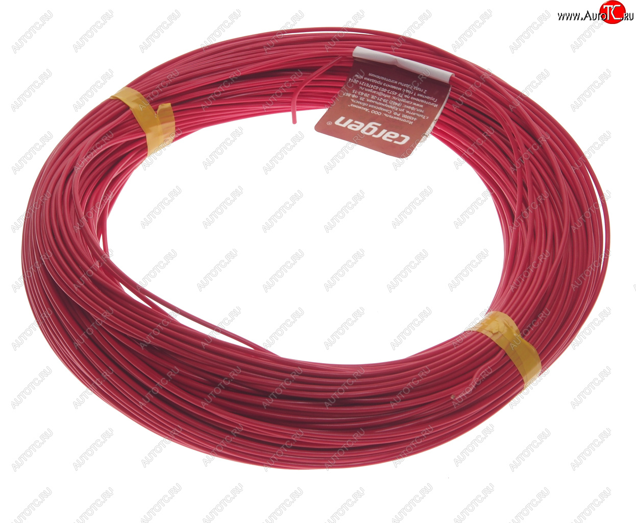 3 889 р. Провод монтажный ПВАМ 100м (сечение 1.5 кв.мм) красный CARGEN CARGEN ax3541001  с доставкой в г. Майкоп