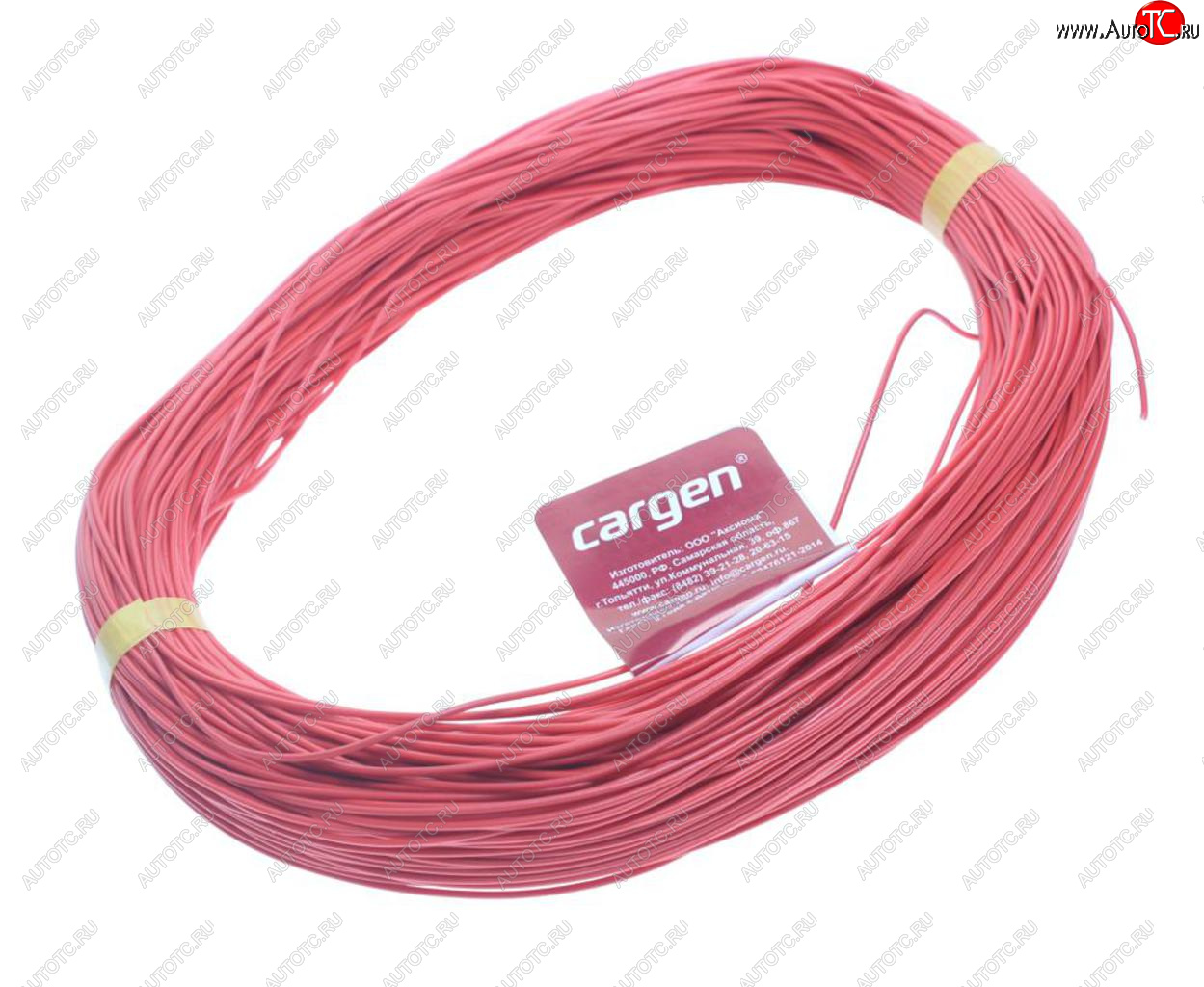 1 669 р. Провод монтажный ПВАМ 100м (сечение 0.5 кв.мм) красный CARGEN CARGEN ax3561001  с доставкой в г. Майкоп