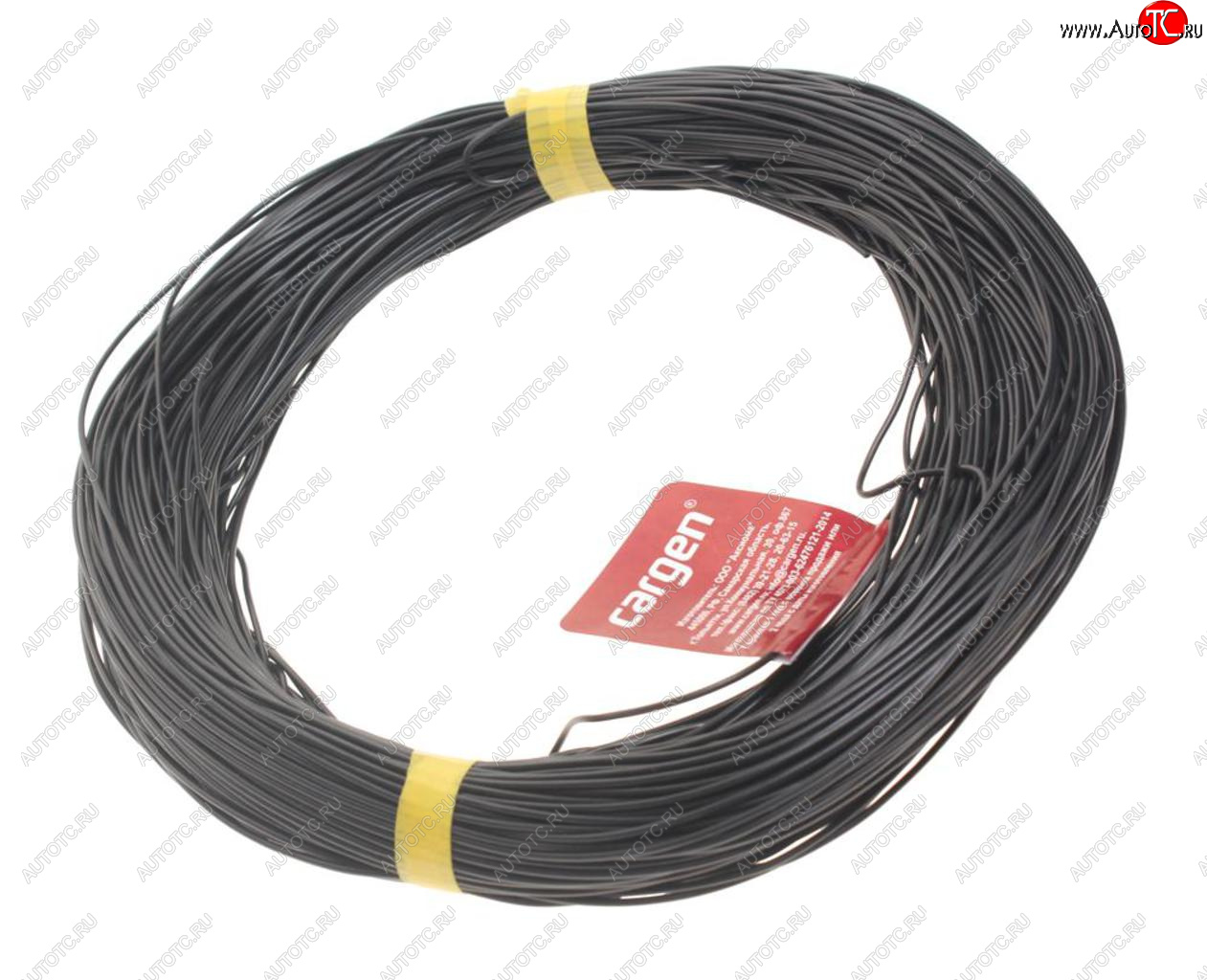 1 549 р. Провод монтажный ПВАМ 100м (сечение 0.5 кв.мм) черный CARGEN CARGEN ax3561002  с доставкой в г. Майкоп