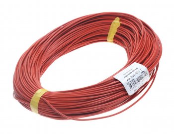6 099 р. Провод монтажный ПВАМ 100м (сечение 2.5 кв.мм) красный CARGEN CARGEN ax3581001  с доставкой в г. Майкоп. Увеличить фотографию 1