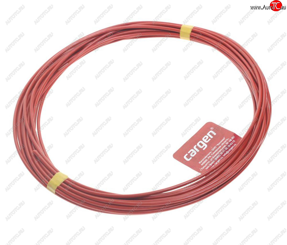 739 р. Провод монтажный ПВАМ 10м (сечение 2.5 кв.мм) красный CARGEN CARGEN ax3591  с доставкой в г. Майкоп