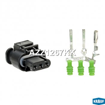 339 р. Разъем VW AUDI SEAT SKODA электрический (3-х контактный) KRAUF KRAUF azz1267kk KRAUF azz1267kk  с доставкой в г. Майкоп. Увеличить фотографию 1