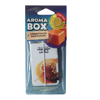 152 р. Ароматизатор подвесной картон высококапиллярный (карамель сливочная) Aroma Box FOUETTE FOUETTE b-11  с доставкой в г. Майкоп. Увеличить фотографию 1