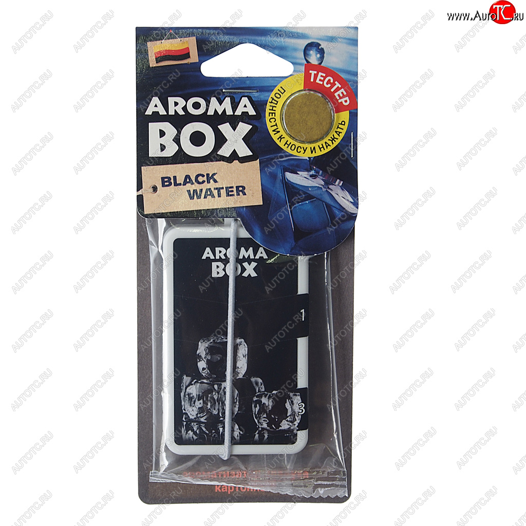 152 р. Ароматизатор подвесной картон высококапиллярный (лед черный) Aroma Box FOUETTE FOUETTE b-17  с доставкой в г. Майкоп