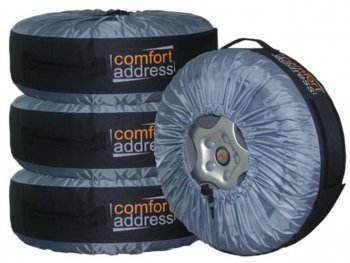 919 р. Чехол для сезонного хранения колес R13-20 на липучке 1шт. COMFORT ADDRESS COMFORT ADDRESS bag-015  с доставкой в г. Майкоп. Увеличить фотографию 1