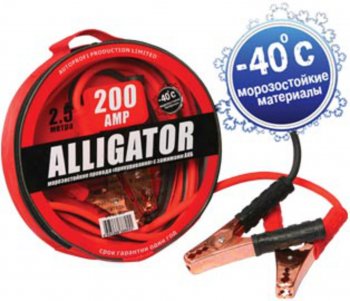 1 199 р. Провода для прикуривания 200А 2.5м ALLIGATOR ALLIGATOR bc-200  с доставкой в г. Майкоп. Увеличить фотографию 1