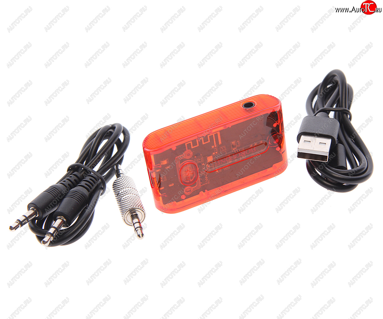 1 089 р. Адаптер Bluetooth автомобильный BOROFONE BOROFONE bc46 vitality orange  с доставкой в г. Майкоп