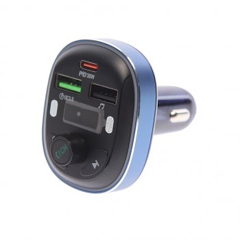 1 599 р. Устройство зарядное в прикуриватель с трансмиттером (bluetooth,hands free) черное BOROFONE BOROFONE bc47 dark blue  с доставкой в г. Майкоп. Увеличить фотографию 1