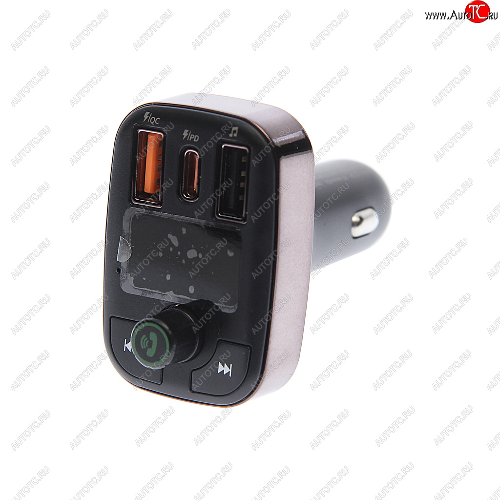 1 699 р. Устройство зарядное в прикуриватель с трансмиттером (bluetooth,hands free) черное XO XO bcc06 black  с доставкой в г. Майкоп