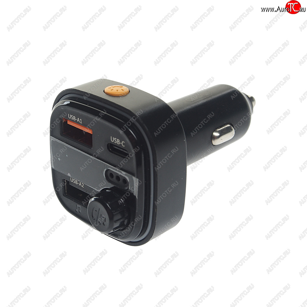 969 р. Устройство зарядное в прикуриватель с трансмиттером (bluetooth,hands free) черное XO XO bcc08 black  с доставкой в г. Майкоп