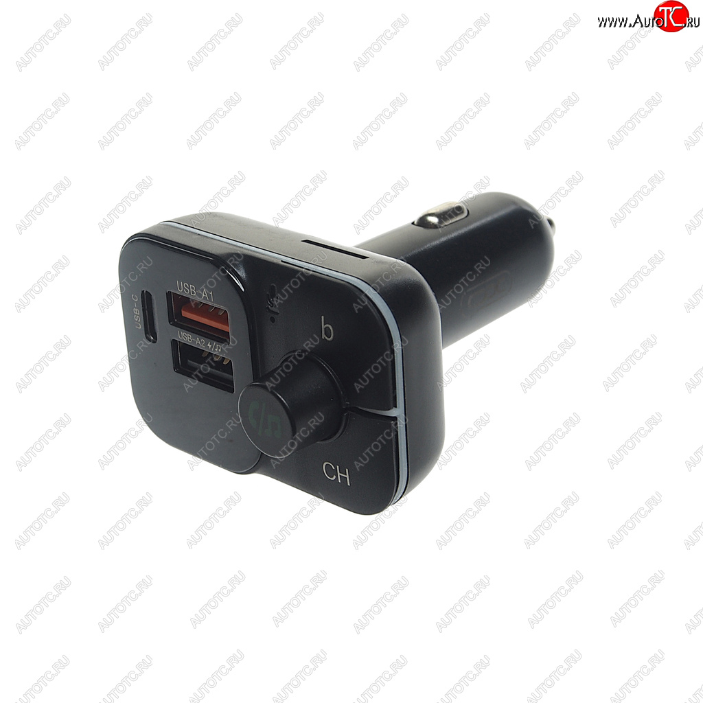1 499 р. Устройство зарядное в прикуриватель с трансмиттером (bluetooth,hands free) черное XO XO bcc09 black  с доставкой в г. Майкоп