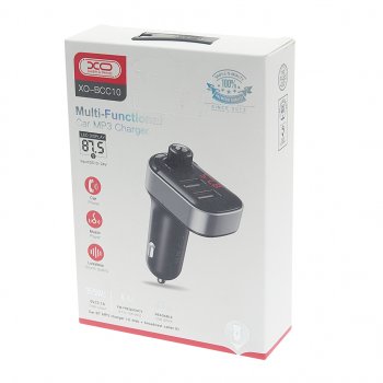 979 р. Устройство зарядное в прикуриватель с трансмиттером (bluetooth,hands free) черное XO XO bcc10 black  с доставкой в г. Майкоп. Увеличить фотографию 3