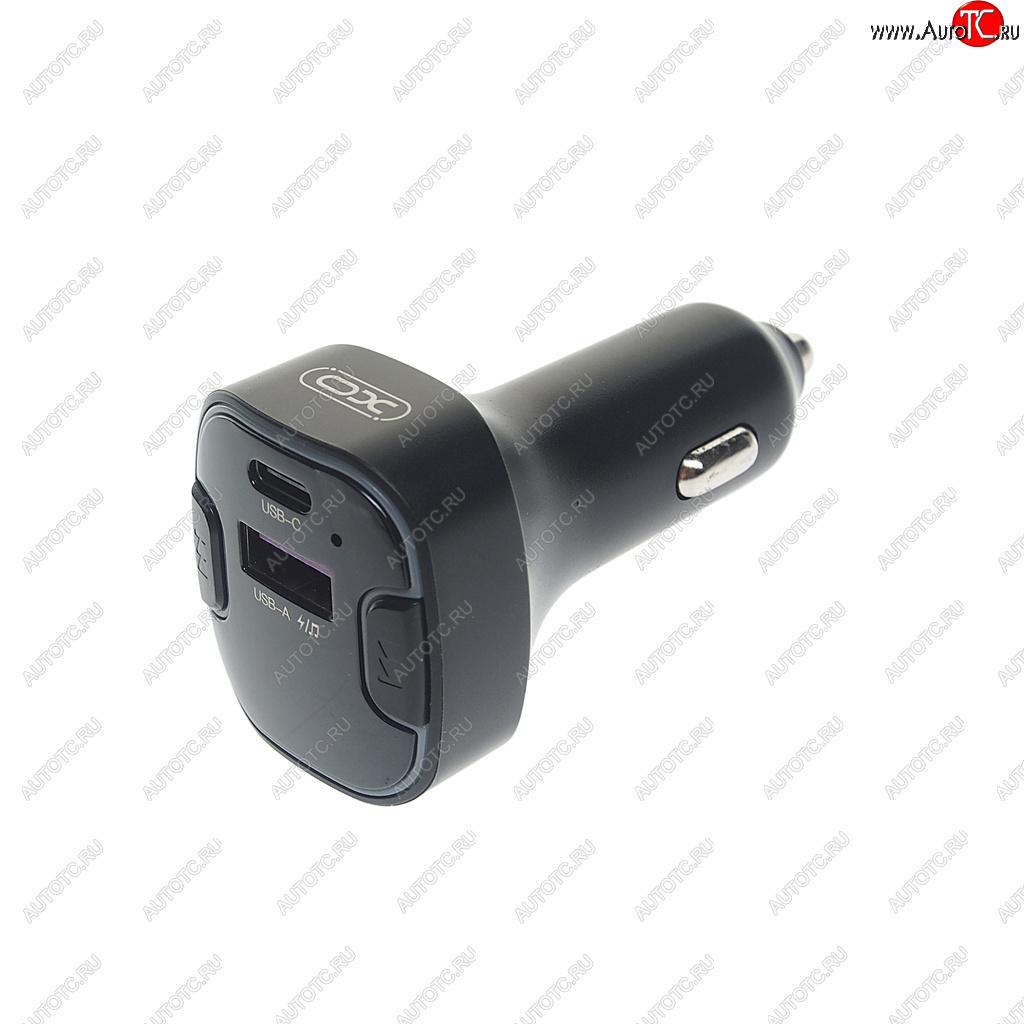 1 039 р. Устройство зарядное в прикуриватель с трансмиттером (bluetooth,hands free) черное XO XO bcc12  с доставкой в г. Майкоп