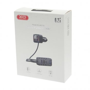 1 189 р. Устройство зарядное в прикуриватель с трансмиттером (bluetooth,hands free) черное XO XO bcc13 black  с доставкой в г. Майкоп. Увеличить фотографию 3