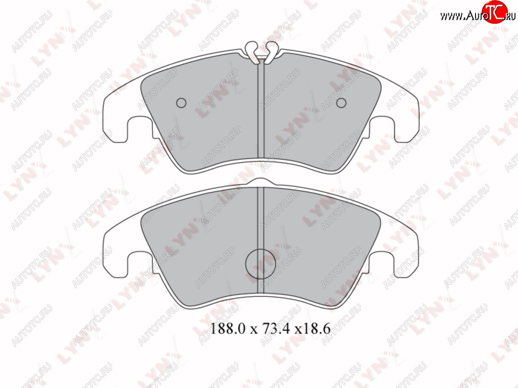 3 879 р. Колодки тормозные передние(4шт.) LYNX Audi A4 B5 8D5 универсал 1-ый рестайлинг (1996-1998)  с доставкой в г. Майкоп