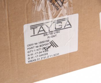 13 999 р. Диск тормозной FORD Galaxy (06-),S-Max (06-) передний перфорированный комплект TAYGA TAYGA bdf001  с доставкой в г. Майкоп. Увеличить фотографию 4