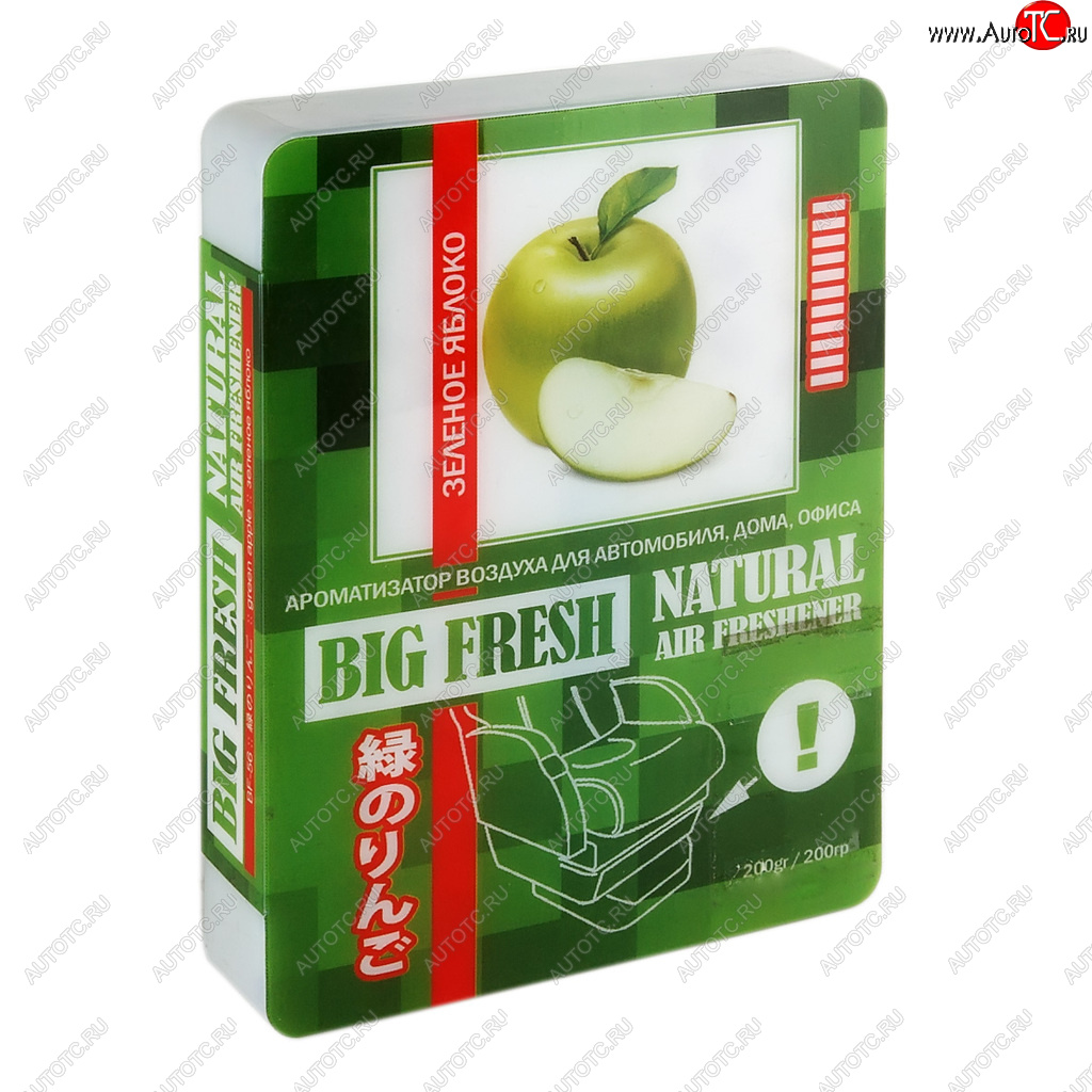 619 р. Ароматизатор под сиденье гелевый (яблоко зеленое) Big Fresh FKVJP FKVJP bf-56 FKVJP bf-56  с доставкой в г. Майкоп