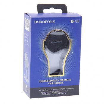 389 р. Держатель телефона универсальный магнитный черный BOROFONE BOROFONE bh26 black  с доставкой в г. Майкоп. Увеличить фотографию 3