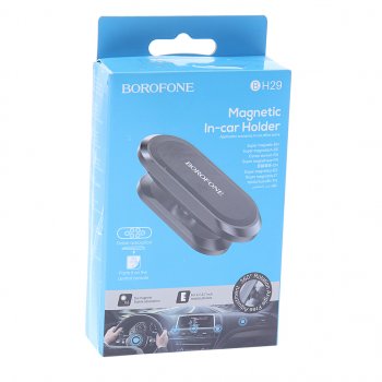 349 р. Держатель телефона универсальный магнитный черный BOROFONE BOROFONE bh29 black  с доставкой в г. Майкоп. Увеличить фотографию 3
