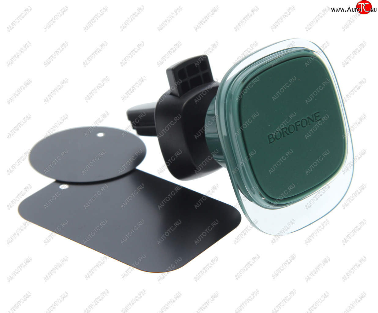 479 р. Держатель телефона на дефлектор магнитный BOROFONE BOROFONE bh82 green glaze  с доставкой в г. Майкоп