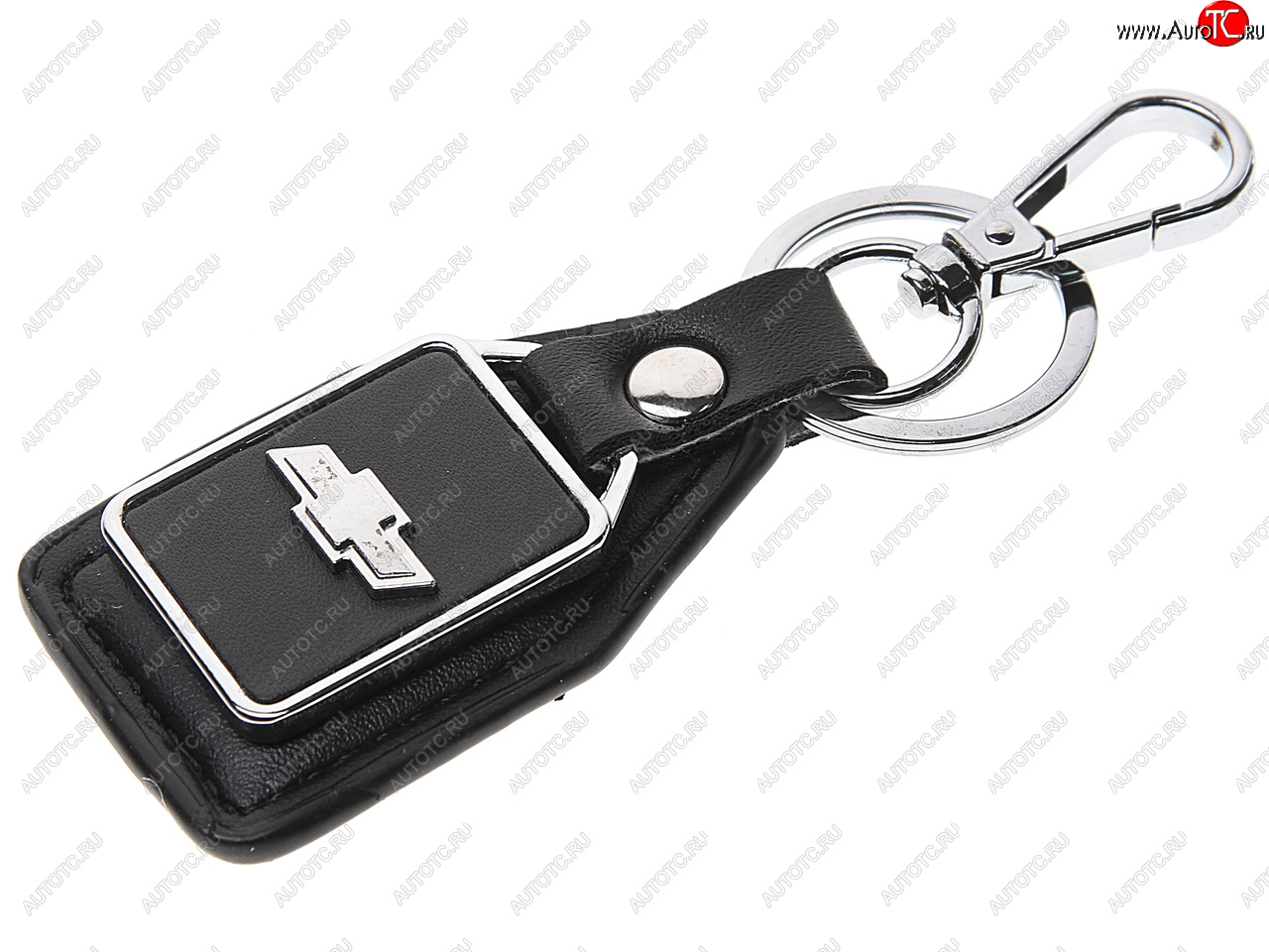 191 р. Брелок CHEVROLET черный, металл, кожа MASHINOKOM MASHINOKOM bkn 011  с доставкой в г. Майкоп