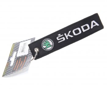 190 р. Брелок SKODA ткань,вышивка 13х3см MASHINOKOM MASHINOKOM bmv 091  с доставкой в г. Майкоп. Увеличить фотографию 1