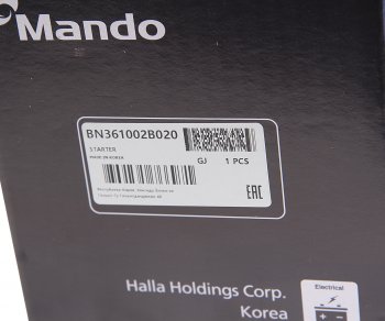 17 299 р. Стартер HYUNDAI Elantra (06-),i30 MANDO MANDO bn361002b020  с доставкой в г. Майкоп. Увеличить фотографию 5