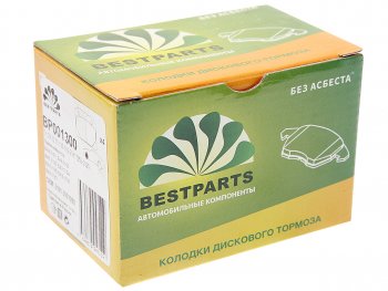 449 р. Комплект передних колодок дисковых тормозов (4 шт.) BESTPARTS Лада 2101 (1970-1988)  с доставкой в г. Майкоп. Увеличить фотографию 2