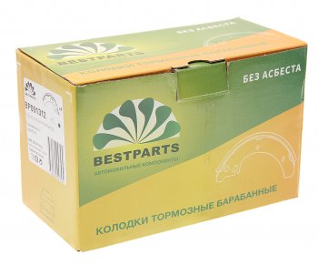 1 339 р. Колодки тормозные барабанные задние (4 шт.) BESTPARTS Лада Веста Спорт 2180 седан (2018-2022)  с доставкой в г. Майкоп. Увеличить фотографию 2