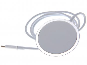 1 399 р. Устройство зарядное беспроводное для iPhone (12-) BOROFONE BOROFONE bq9 silver BOROFONE bq9 silver  с доставкой в г. Майкоп. Увеличить фотографию 1