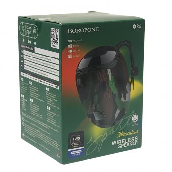 869 р. Колонка беспроводная bluetooth BOROFONE BOROFONE br6 camouflage green  с доставкой в г. Майкоп. Увеличить фотографию 4