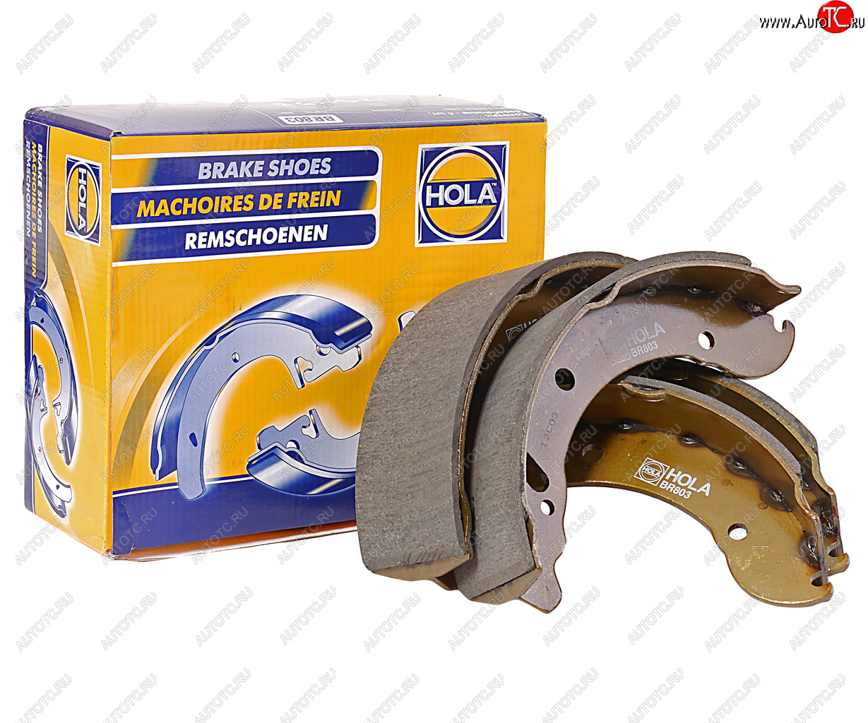 2 399 р. Колодки тормозные ГАЗ-3302,ГАЗель Next задние (4шт.) HOLA HOLA br803 HOLA br803  с доставкой в г. Майкоп