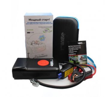 12 599 р. Устройство пусковое 12V 1200A 11000мАч (power bank) (компрессор, фонарь) BVITECH BVITECH bs-093asqdsp11  с доставкой в г. Майкоп. Увеличить фотографию 1