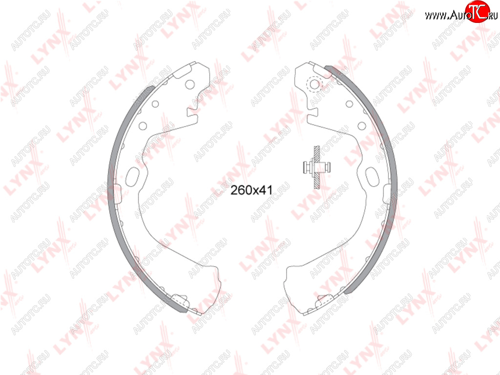 2 599 р. Колодки тормозные NISSAN Largo (93-99) задние барабанные (4шт.) LYNX LYNX bs5711  с доставкой в г. Майкоп