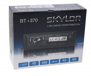 3 099 р. Магнитола автомобильная 1DIN SKYLOR SKYLOR bt-370  с доставкой в г. Майкоп. Увеличить фотографию 5